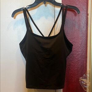Under Armour Double Strap Black Tank Top
